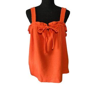 Free Assembly Slit Front Tie Tank, NWT